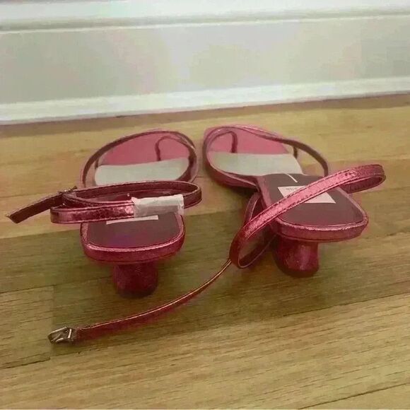 DOLCE VITA Women's Baylor Square Toe Block Heel Thong Sandals Pink - Picture 4 of 6